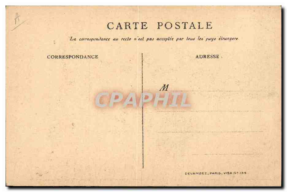 CPA Folklore Alsace Drapeau Militaria  — Verso