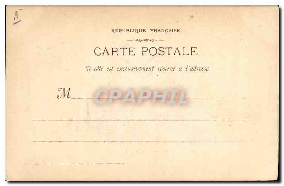 CPA Loterie Depart des Phoceens Cercle artistique — Rückseite