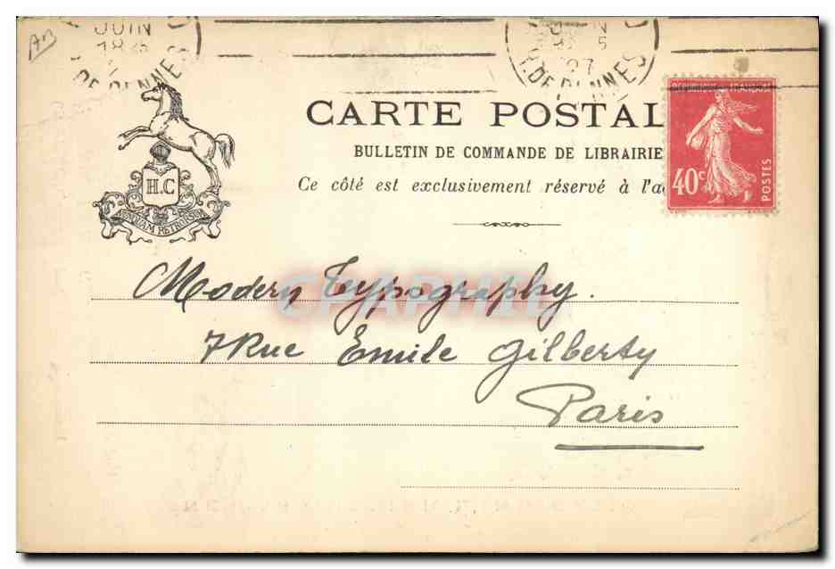 CPA Edouard champion Libraire Quai Malaquais Paris Cheval 