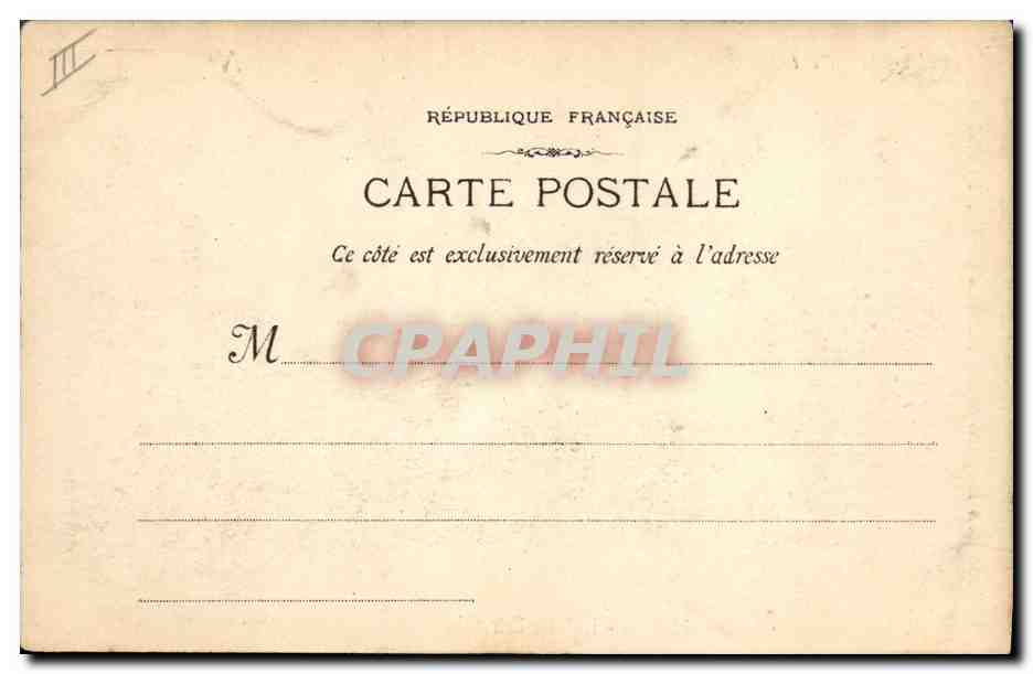 CPA Loterie Marseille La Place Estrangin — Rückseite