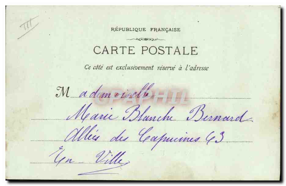 CPA Loterie Marseille Allees de Meilhan Le Marche aux fleurs — Rückseite