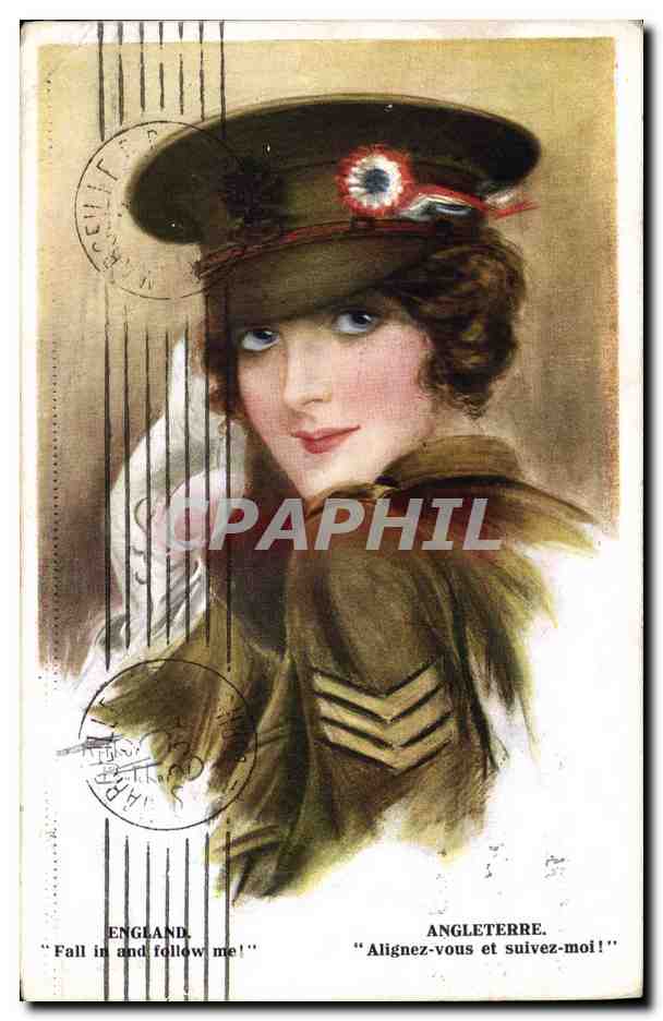 CPA Fantaisie Illustrateur Femme Angleterre 