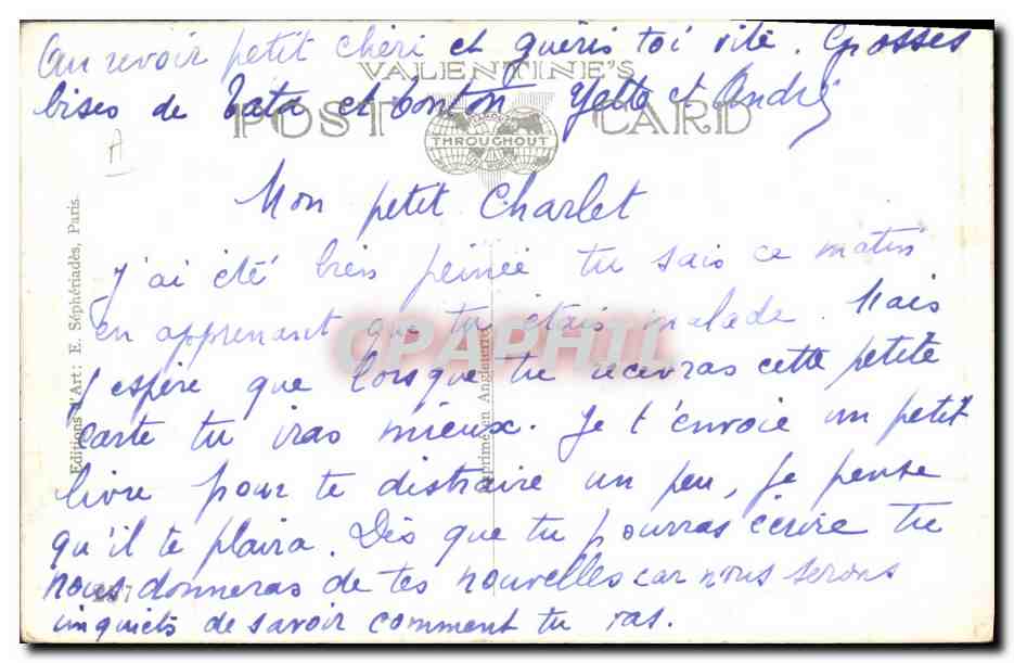 CPA Fantaisie Illustrateur Enfant Chien Mabel Lucie Attwell Je partagerais volontiers  — Rückseite