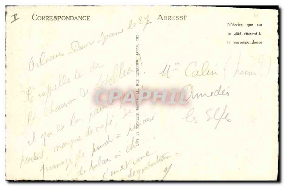 CPA Orleans Ancien Vue d'Orleans prise de la Rive gauche de la Loire  — Verso