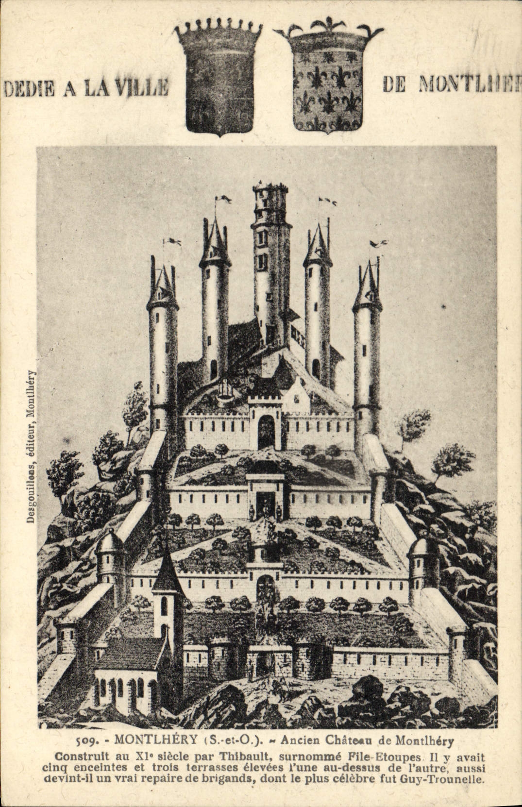 CPA Montlhery Ancien chateau 