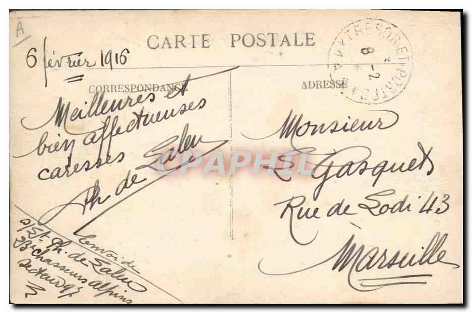 Campagne contre l'Allemagne 1914-1915 — 23e Bataillon de Chasseurs — Citations à l'Ordre du Jour du 23e Bataillon de Chasseurs Alpins — Reverso