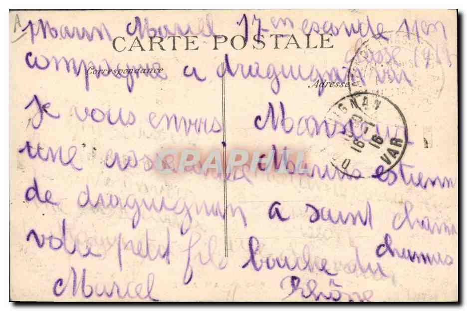 Nos Alpins en campagne — Éditeur ELDJ, n° de série non visible — Verso
