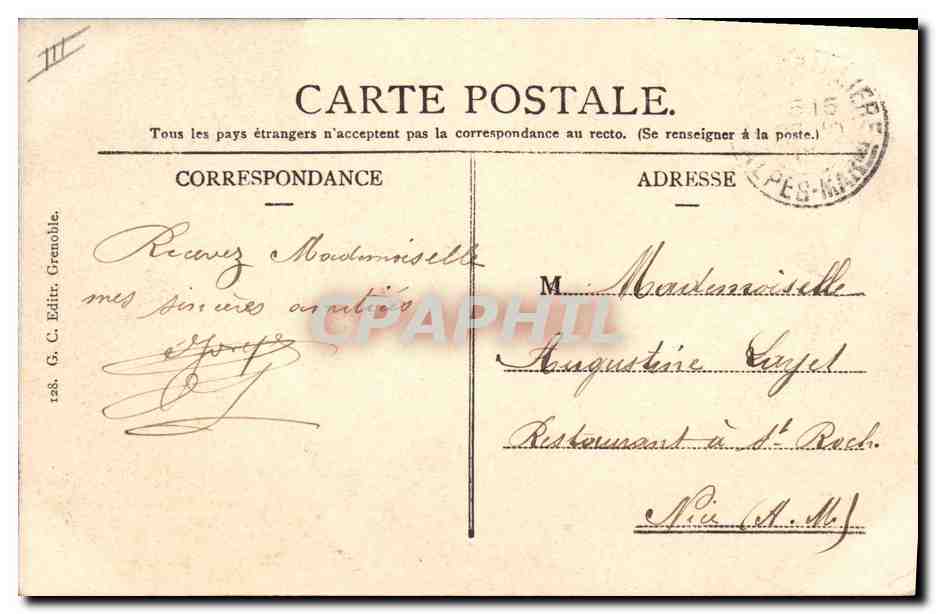 Chasseurs Alpins sur un Glacier — Souvenir des Alpes — G. C. Éditeur, Grenoble — Reverso
