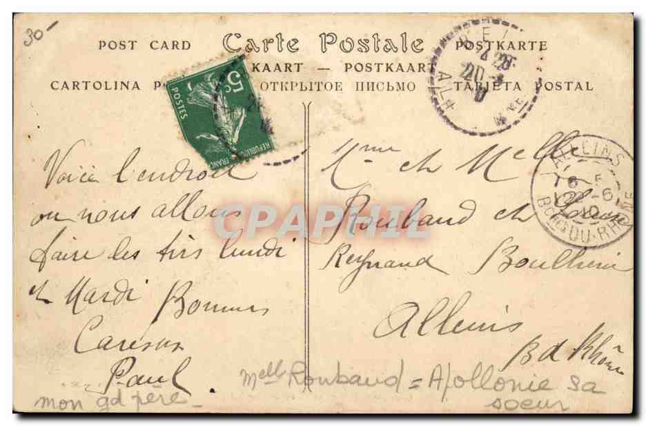CPA Militaria Chasseurs alpins Tirs de combat — Rückseite