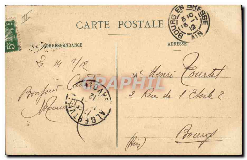 Chasseurs Alpins - A la Corde — G. Reynaud, Éditeur, Chambéry — Verso