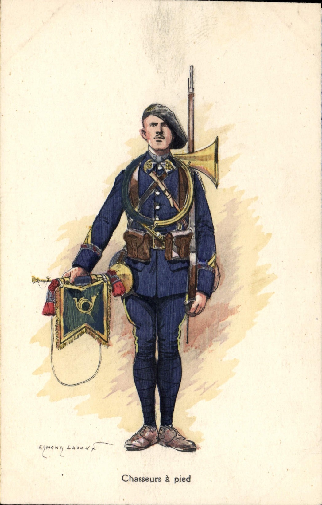 Chasseurs à pied — illustration militaire — Elmong LaJoux