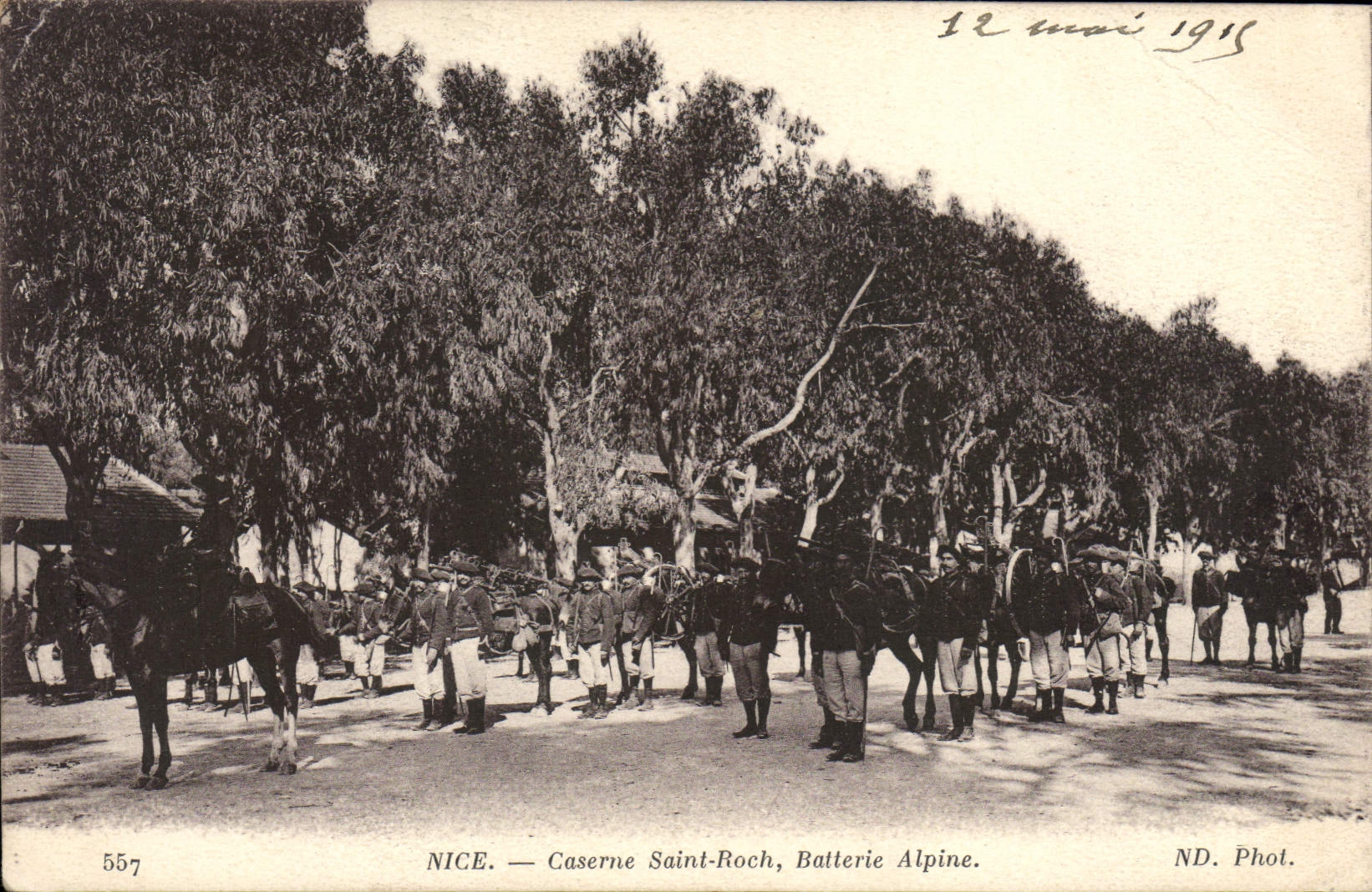 NICE — Caserne Saint-Roch, Batterie Alpine — ND. Phot. n° 557