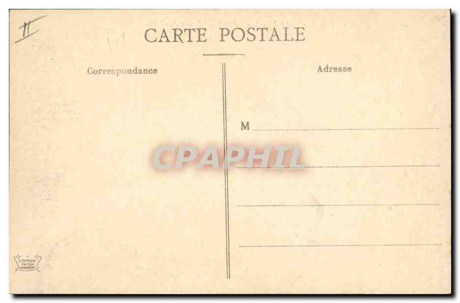 CPA Militaria Chasseurs alpins ND des Neiges au dessus de Brides les Bains — Rückseite