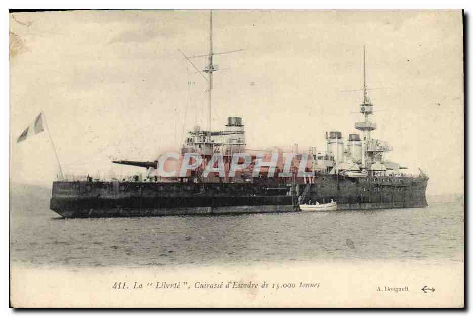 CPA Bateau Le Liberte Cuirasse d'escadre