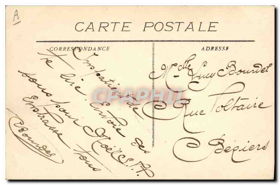 Le Linois — Croiseur d'Escadre — G. Olive, Dépôt-Lure, Toulon — Verso
