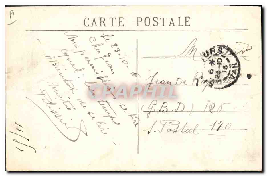 Toulon — Catastrophe de La Liberté, 25 Septembre 1911 — Édition Cyprien, Toulon — Verso