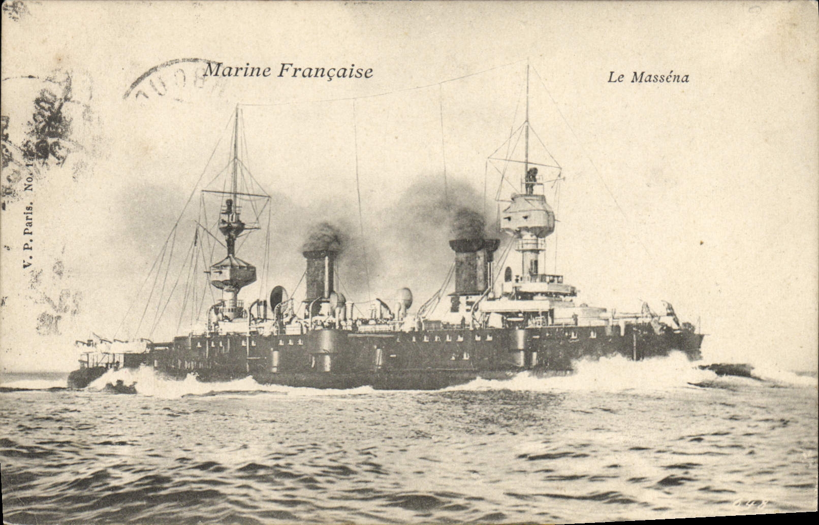 CPA Bateau Le Massena