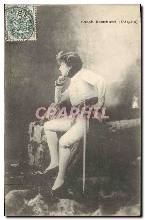 Sarah Bernhardt (L'Aiglon) — portrait en costume de scène — C. M. Paris