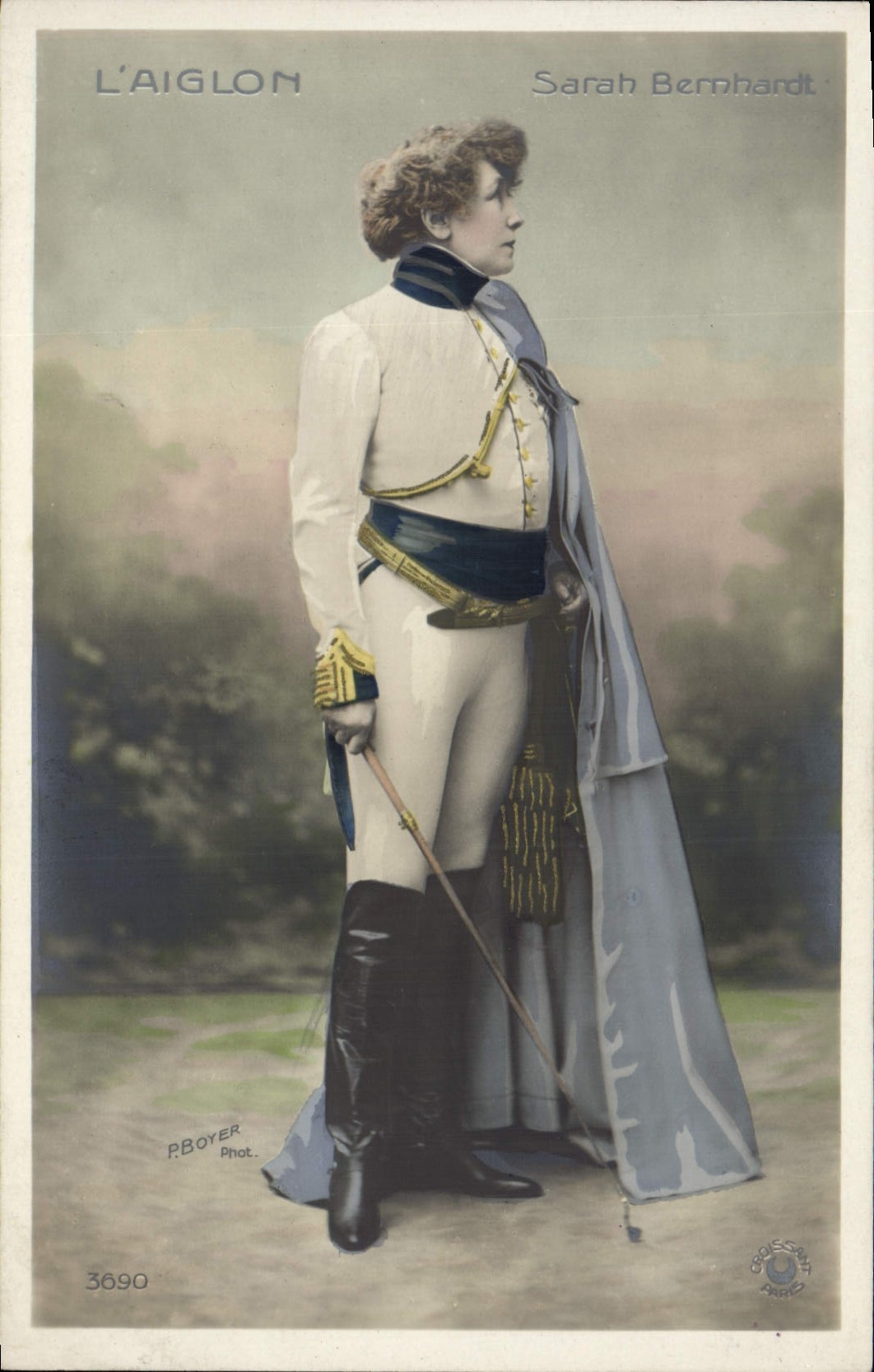 Sarah Bernhardt en costume d'Aiglon — P. Boyer Phot. n°3690