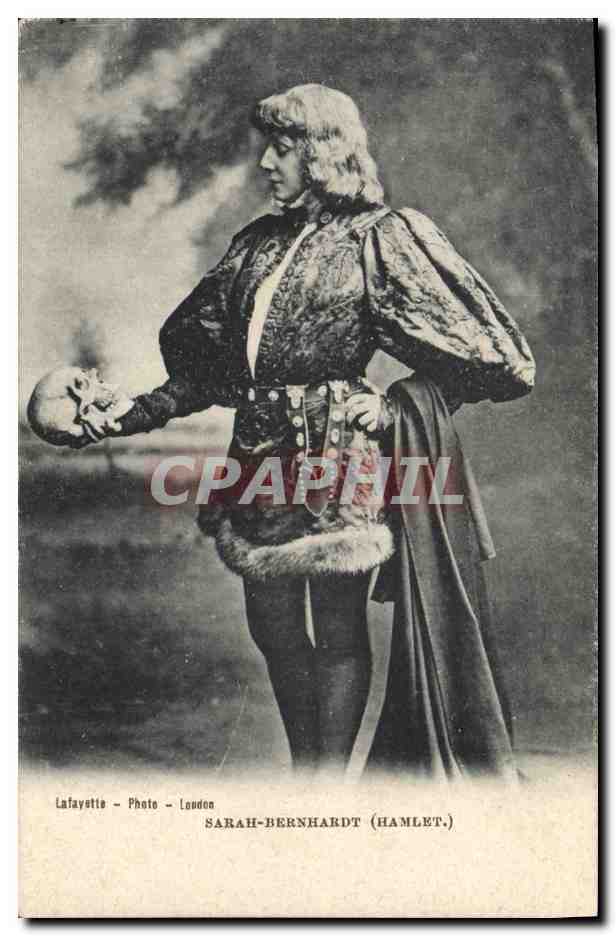 Sarah Bernhardt en tant que Hamlet — photographie par Lafayette — London