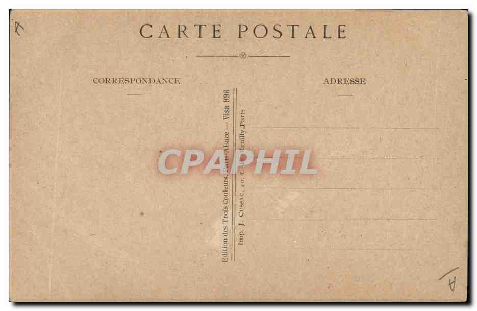 CPA Folklore Alsace Enfant Bebe Tun ne porteras pas le casque a pointe ! — Verso