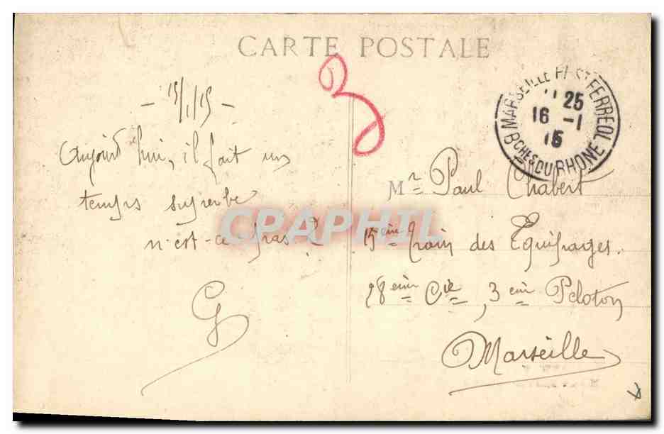 CPA Folklore Alsace Reconnaissance en Alsace Militaria Chien — Verso