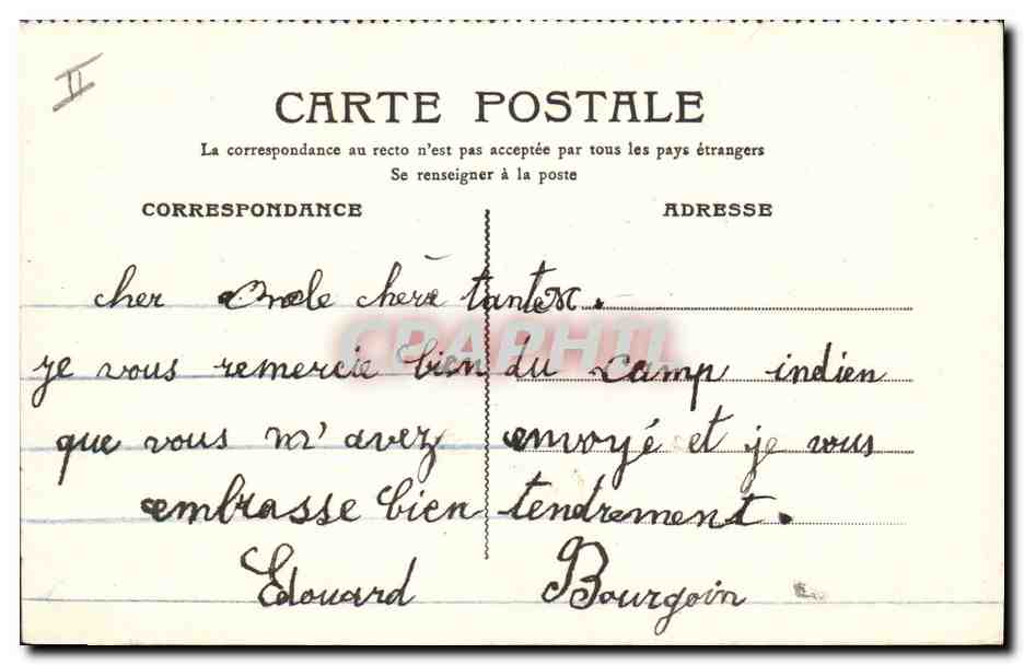 CPA Folklore Alsace Enfants Les cadeaux de Grand pere — Rückseite
