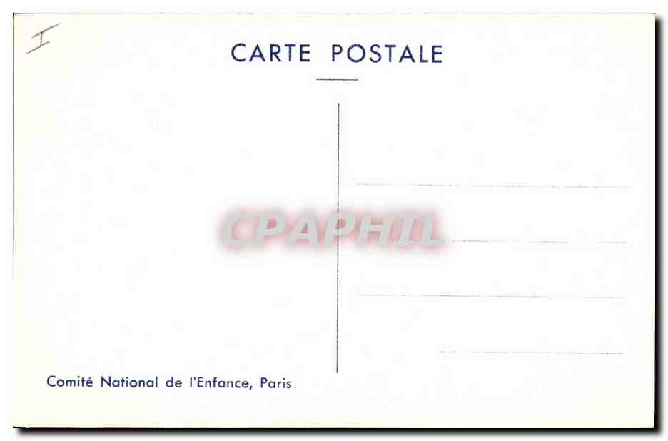 CPA Folklore Alsace Enfant Tu seras ma petite soeur — Verso