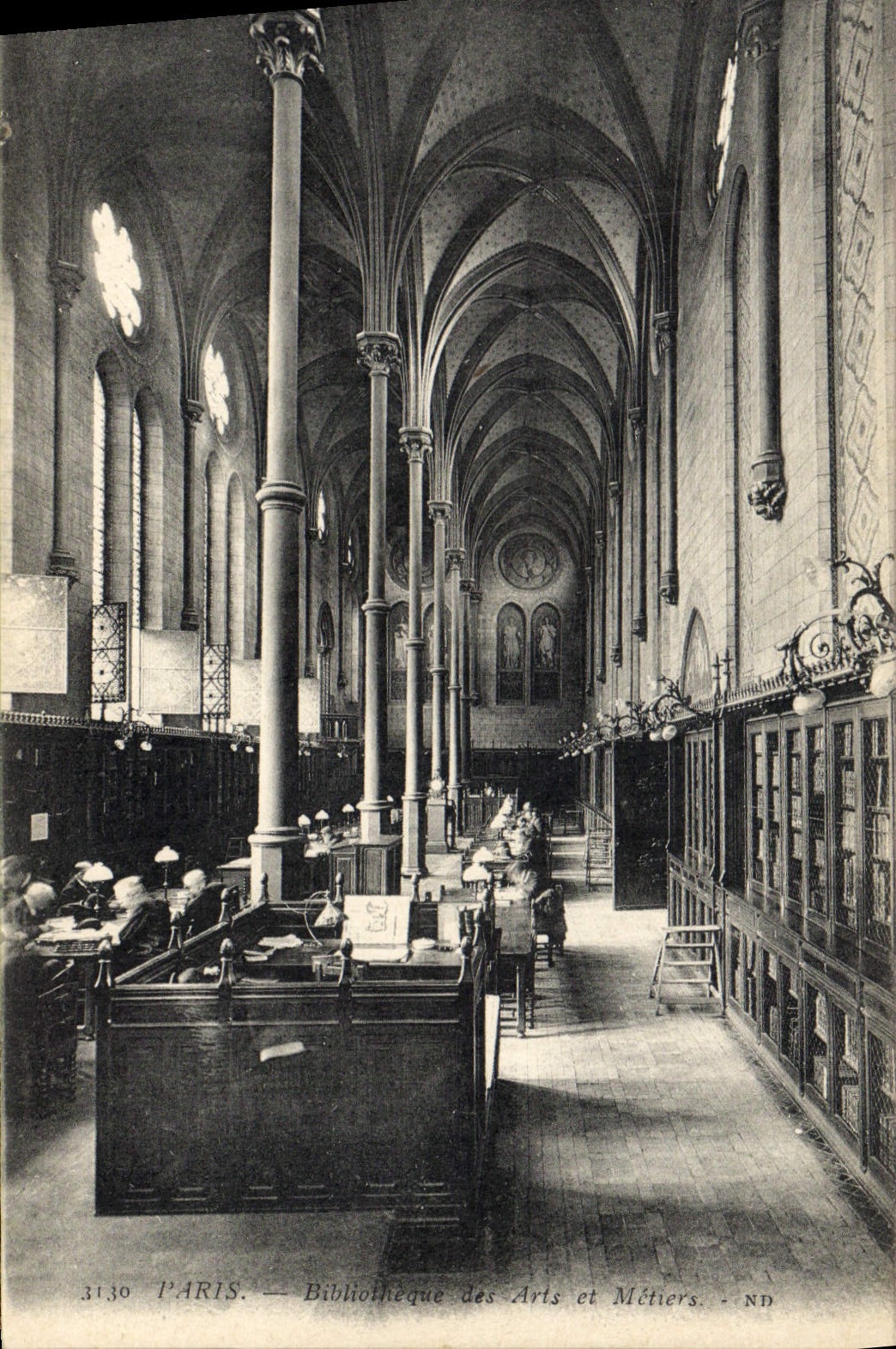 CPA Bibliotheque Paris Arts et metiers