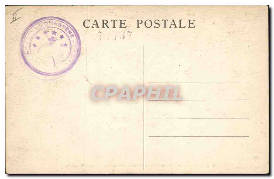 CPA Bibliotheque Dauphine Couvent de la Grande Chartreuse — Rückseite