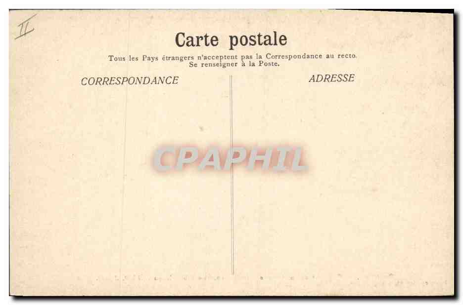 CPA Bibliotheque Dauphine Couvent de la Grande Chartreuse — Rückseite
