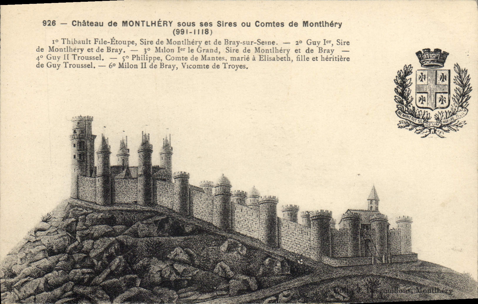 CPA Chateau de Montlhery sous ses sires ou comtes de Montlhery 