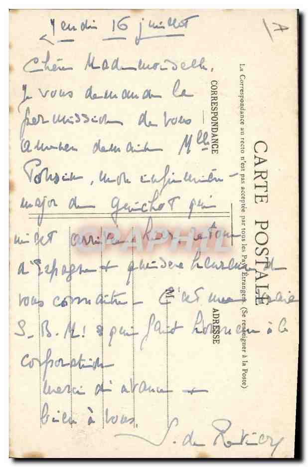 CPA Le vieux Plombieres Le bain romain en 1848  — Verso