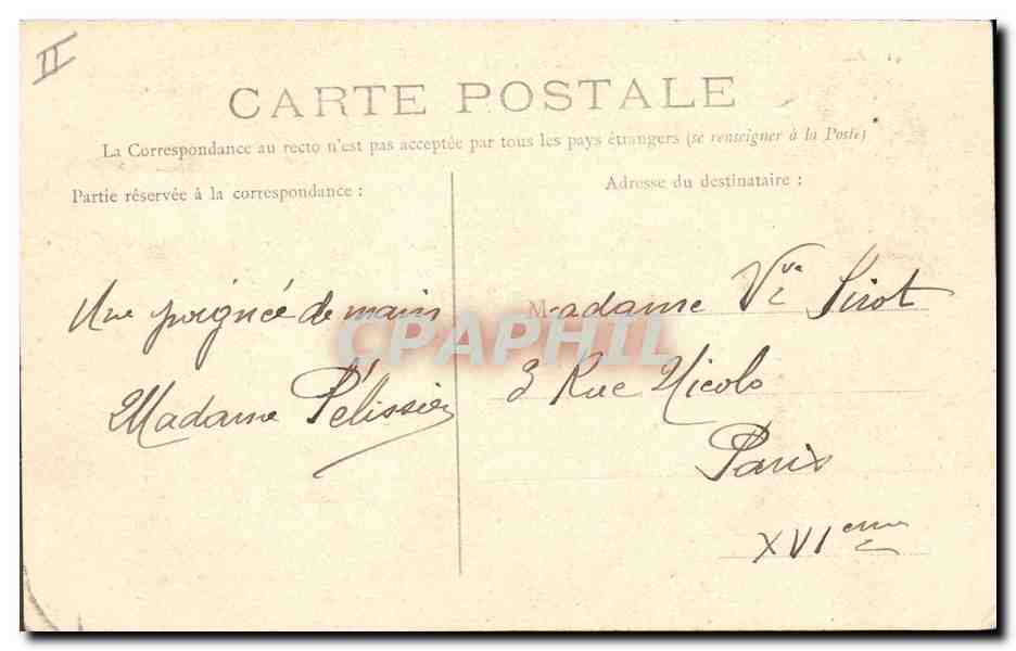 CPA Albi Le Castelviel et la cathedrale en 1849  — Verso