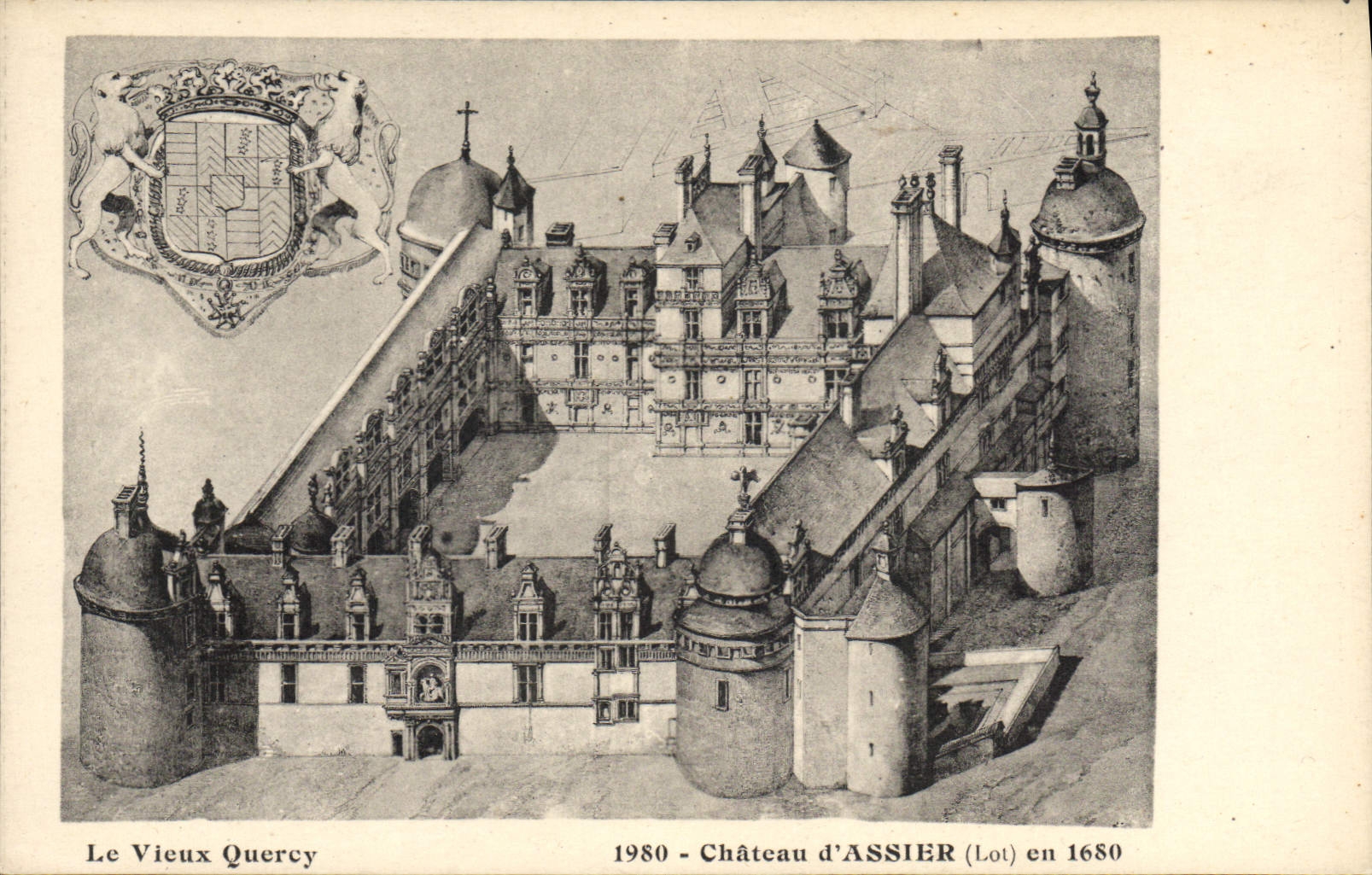 CPA Le vieux Quercy Chateau d'Assier en 1680 
