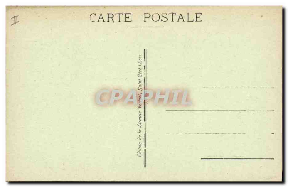 CPA Le vieux Quercy Chateau d'Assier en 1680  — Verso