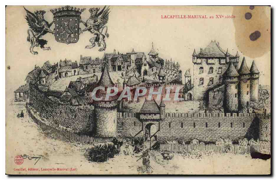 CPA Lacapelle Marival au 15eme 