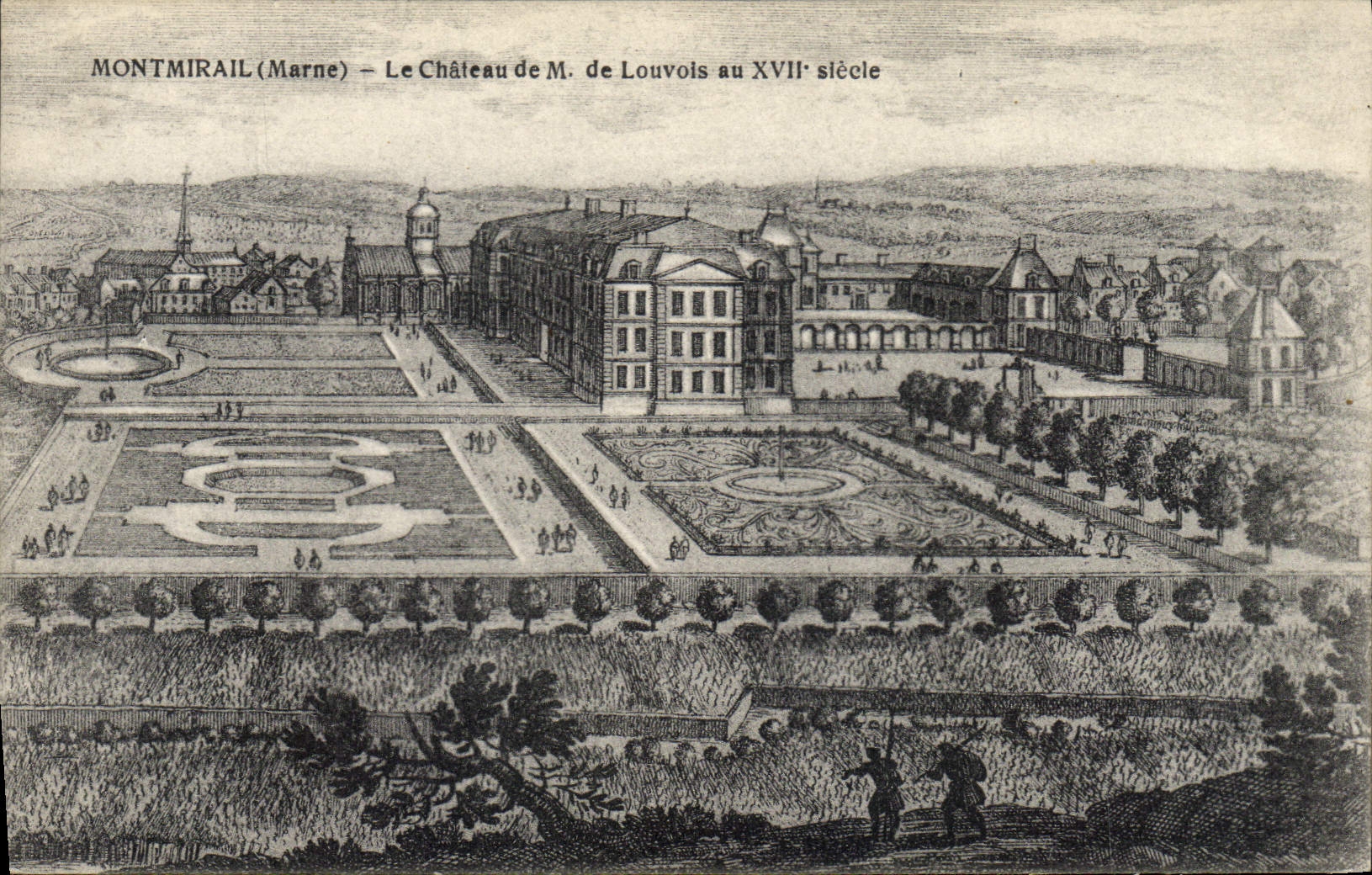 CPA Montmirail Le chateau de M de Louvois au 17eme 