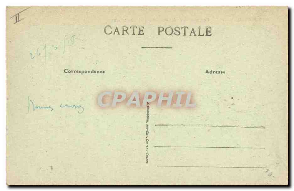 CPA Montmirail Le chateau de M de Louvois au 17eme  — Rückseite