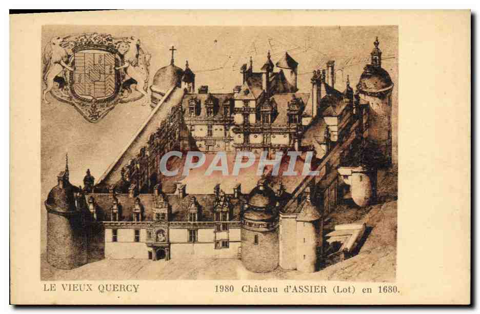 CPA Le Vieux Quercy Chateau d'Assier 
