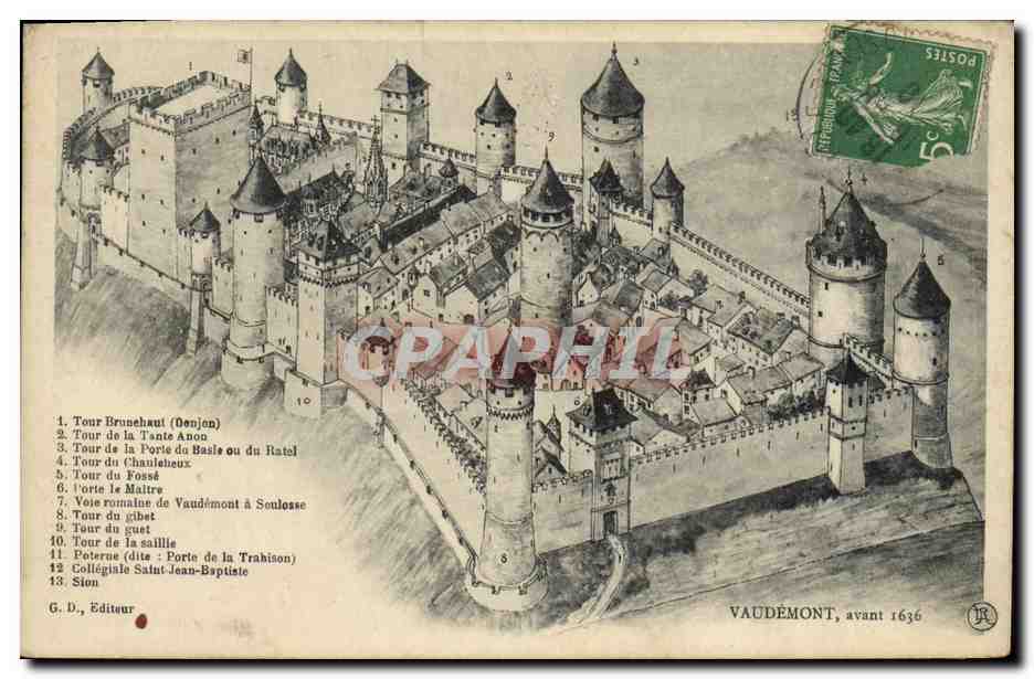 CPA Vaudemont avant 1636 Chateau 