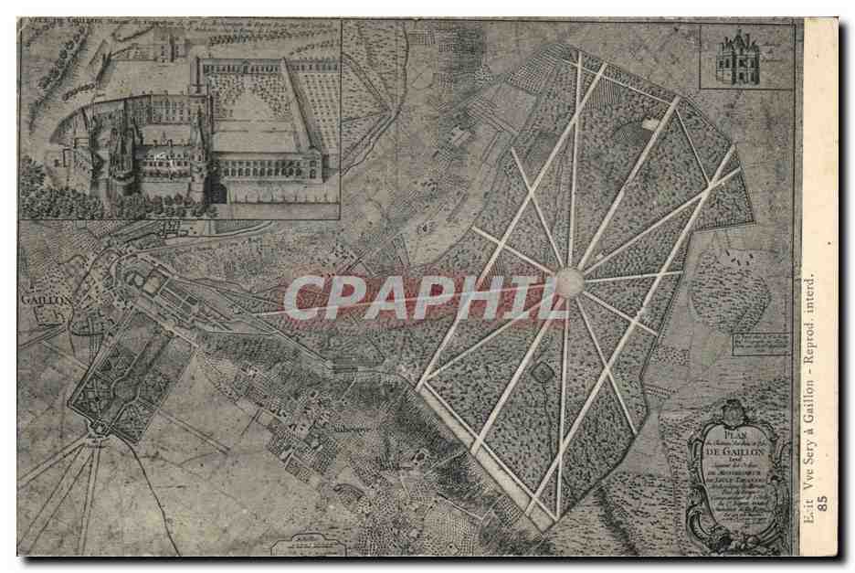 CPA Gaillon Plan 