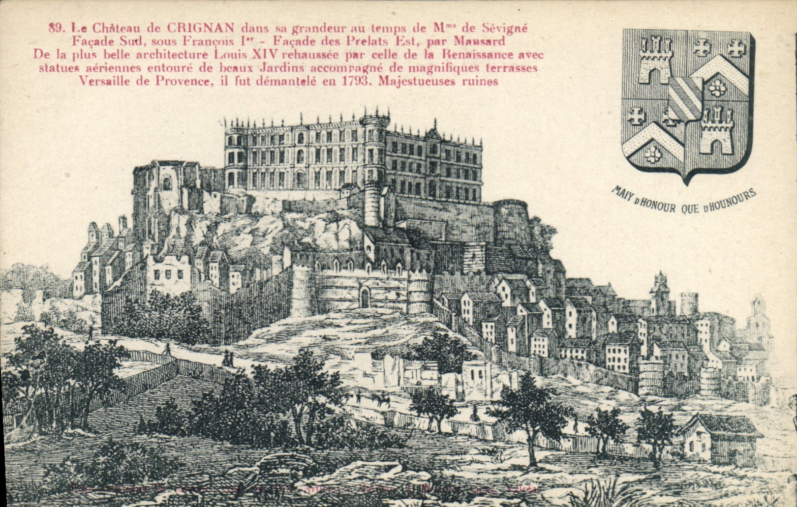 CPA Chateau de Crignan 