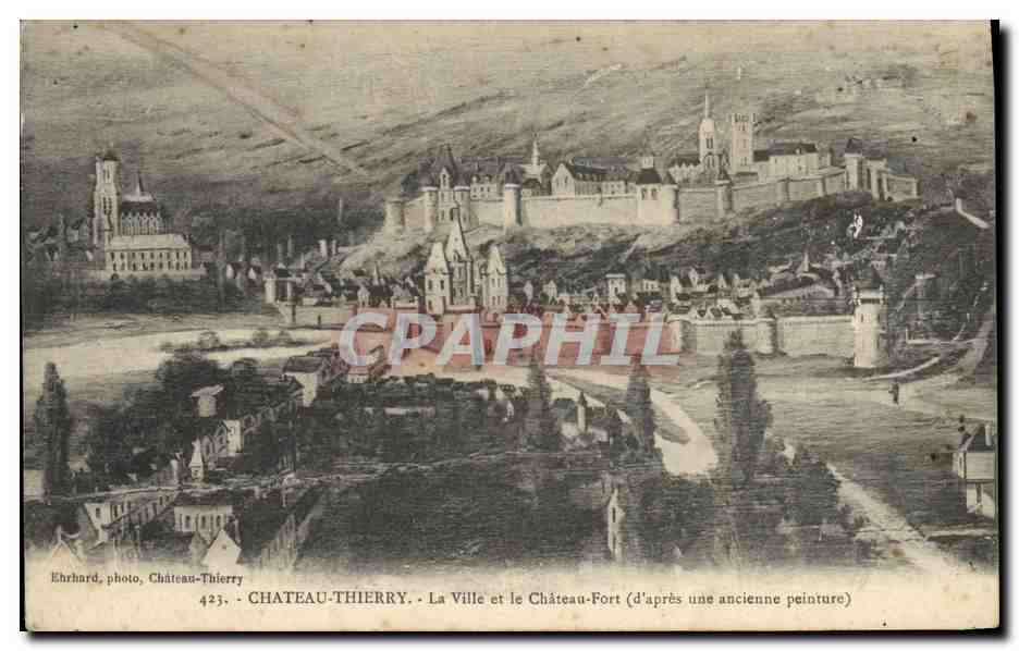 CPA Chateau Thierry La ville et le chateau fort 