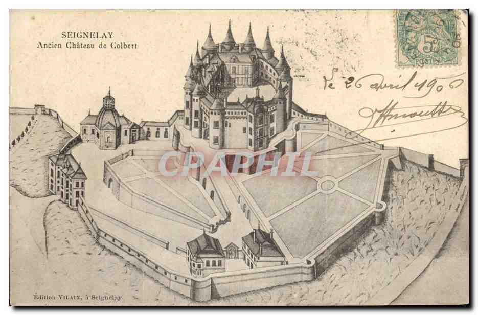 CPA Seignelay Ancien chateau de Colbert 
