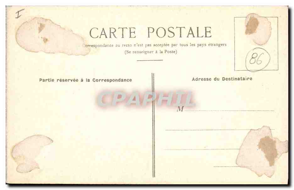 CPA Moncontour de Poitou Le donhon  — Rückseite