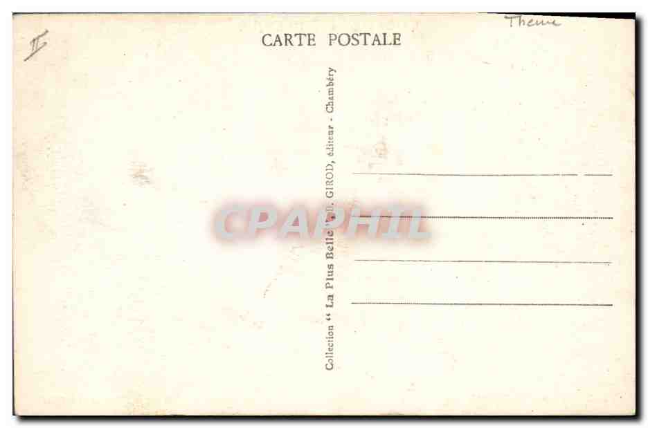 CPA Les Alpes de Savoie L'aigle royal  — Rückseite