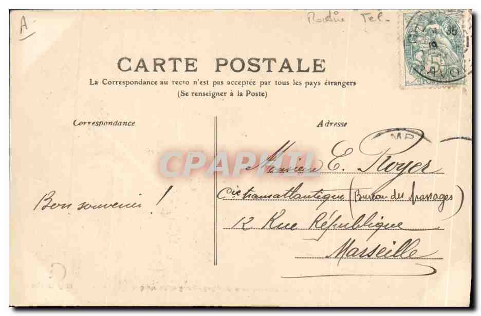 CPA Militaria Chasseurs alpins La correspondance dans les Alpes Telegraphie optique — Rückseite