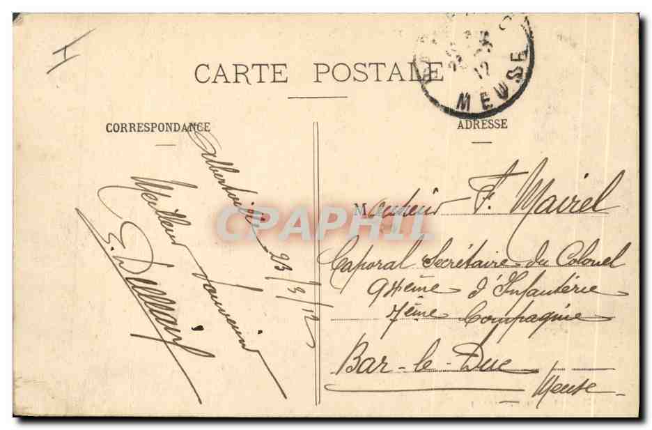 CPA Militaria Chasseurs alpins Haute Maurienne Le Pas des Alpins — Rückseite