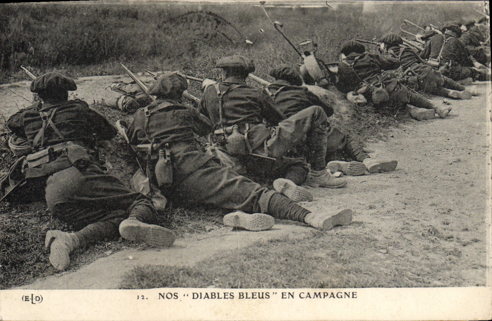 Nos "Diabls Bleus" en campagne — E. Le Daley, n°12